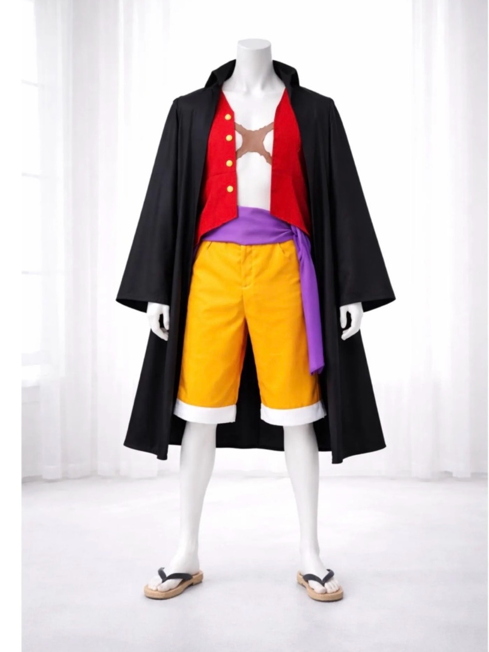 Monkey D. Luffy cosplay costume from One Piece. Size Medium